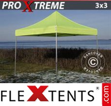 Klappzelt FleXtents Xtreme 3x3m Neongelb/Grün