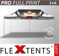 Klappzelt FleXtents PRO mit vollflächigem Digitaldruck, 3x6m